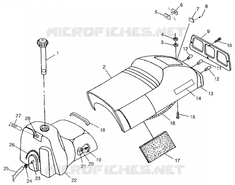SITZ   GASBEHÄLTER 700 XC 0971766 (4941814181A006)