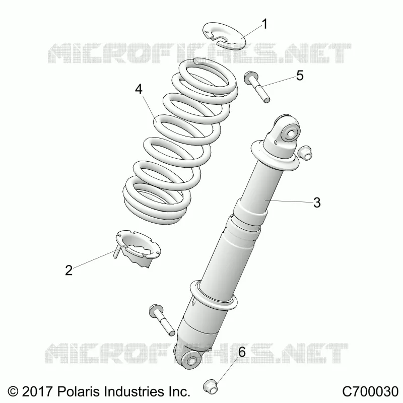 SUSPENSION, REAR SHOCK MOUNTING