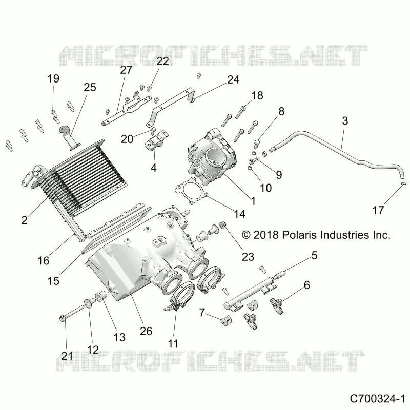 ENGINE, LUFTEINLASS MANIFOLD
