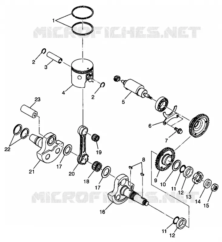 KOLBEN   KURBELWELLE SPORT 400L W98BA38C (4947234723C013)