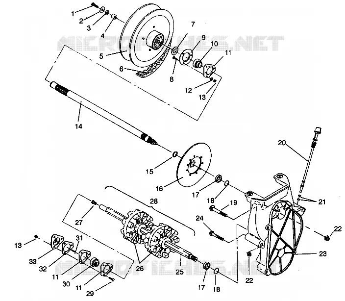 ANTRIEB ASSEMBLY SPORT 0940443 and SPORT SKS 0940243 (4925052505017A)