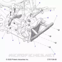 CHASSIS, MOUNTING, FRONT GEARCASE AND BUMPER VORNE