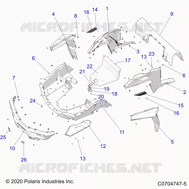 KAROSSERIE HINTEN RACK AND FENDERS
