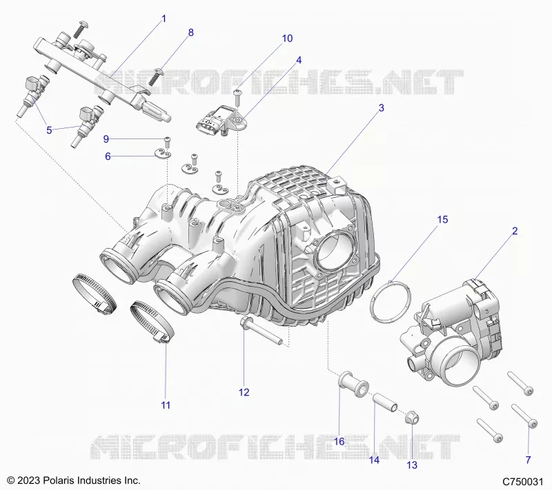 ENGINE, LUFTEINLASS MANIFOLD