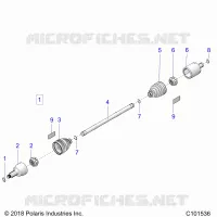 ANTRIEB, DRIVE SHAFT, FRONT