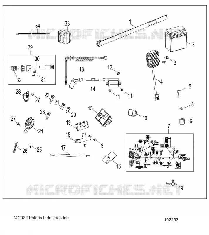 ELEKTRIC, SWITCHES, HARNESS AND INDICATORS