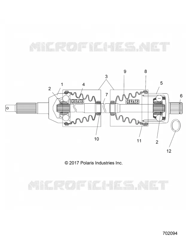 DRIVE TRAIN, HINTERE ANTRIEBSWELLE