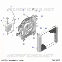 ENGINE, KÃŒHLSYSTEM, RADIATOR, FAN & OVERFLOW BOTTLE