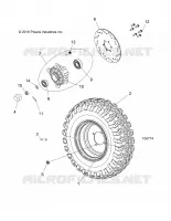 RADS, FRONT TIRE AND BRAKE DISC