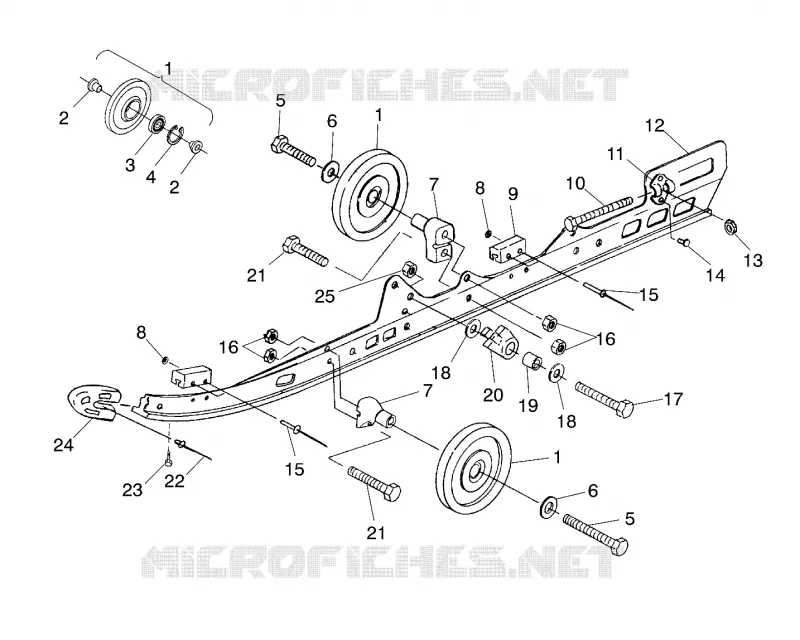 SCHIENEN-MONTAGE SUSPENSION (SPORT)