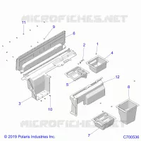 KAROSSERIE HINTEN CLOSEOFF/STORAGE (SPORT ROOF)