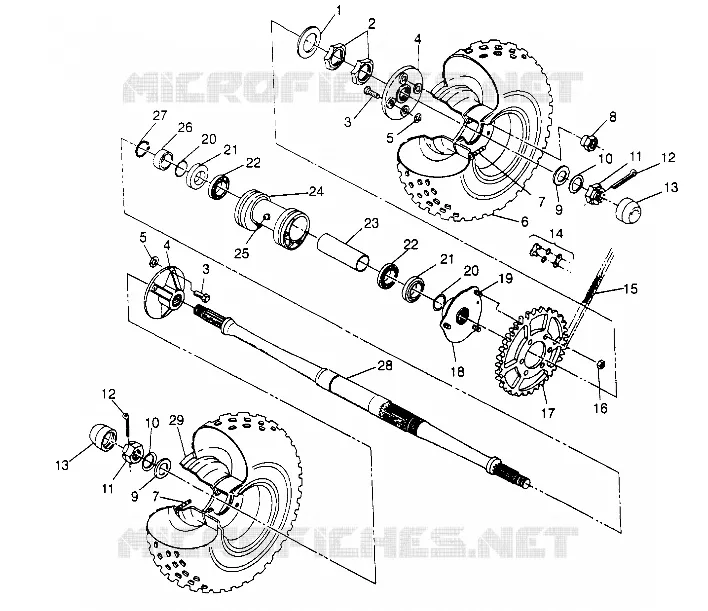HECKANTRIEB ASSEMBLY  (Prior to Serial #2295881) Magnum 2x4 W957544 (4926852685C003)