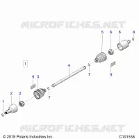 ANTRIEB, DRIVE SHAFT, FRONT