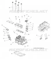 ENGINE, ZYLINDERKOPF, CAM AND VALVES