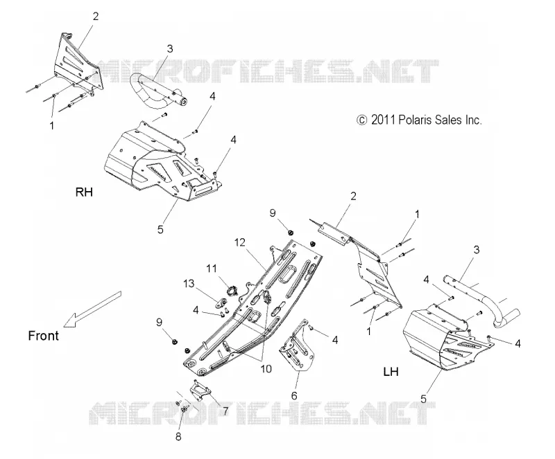 CHASSIS, CLUTCH GUARD AND FUßSTÜTZES