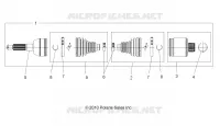 DRIVE TRAIN, HINTEN DRIVE SHAFT