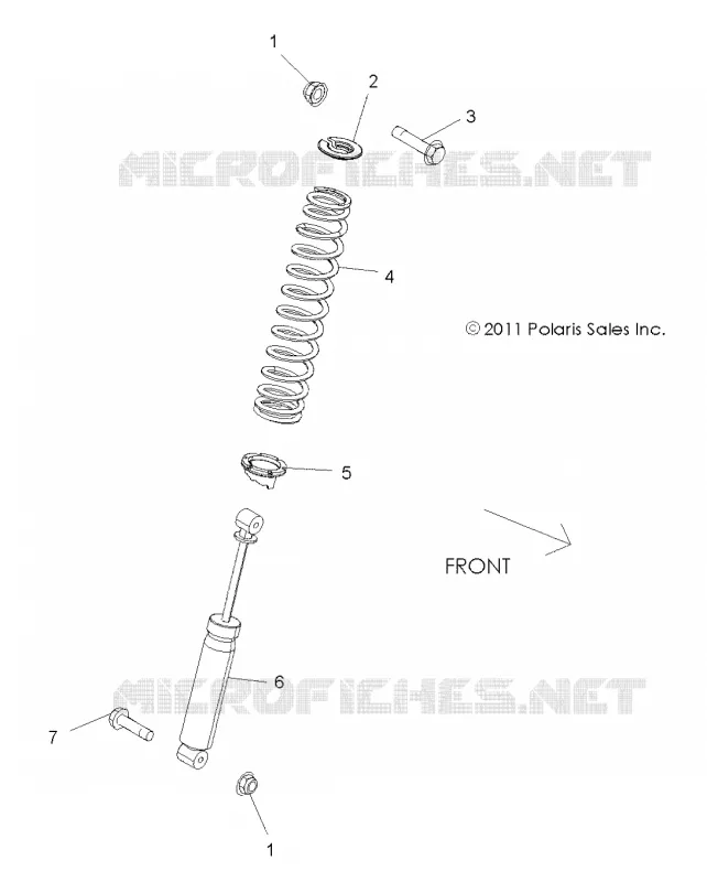 SUSPENSION, FEDER MOUNTING