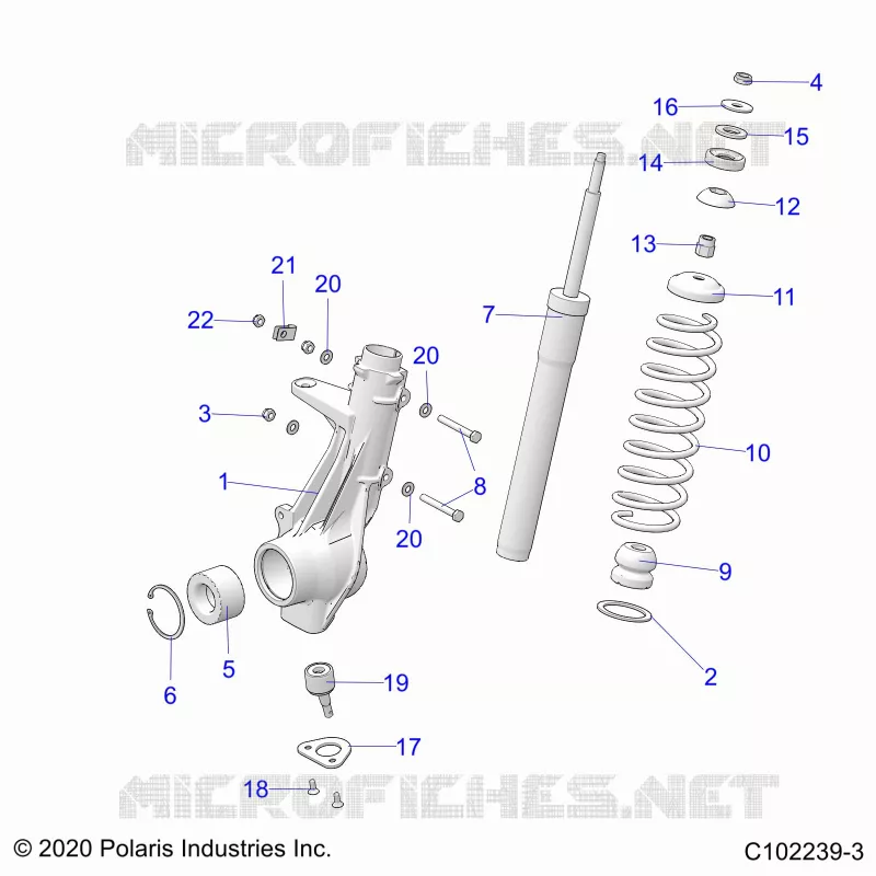 SUSPENSION, FRONT STRUT