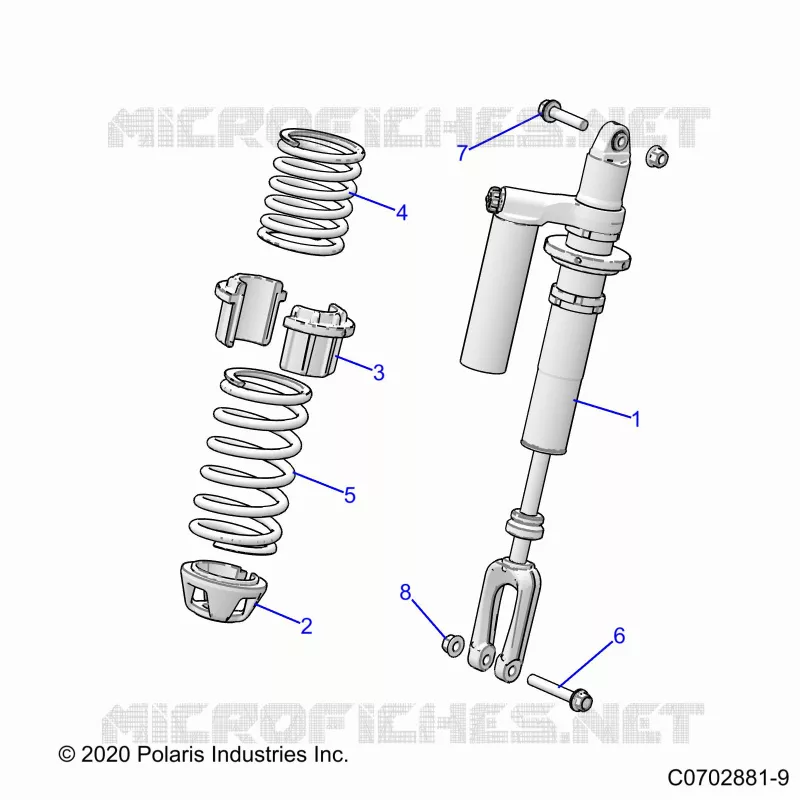 SUSPENSION, FRONT SHOCK MOUNTING