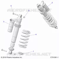 SUSPENSION, FRONT SHOCK MOUNTING