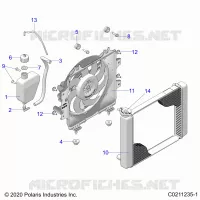 ENGINE, KÃŒHLSYSTEM, RADIATOR, FAN & OVERFLOW BOTTLE