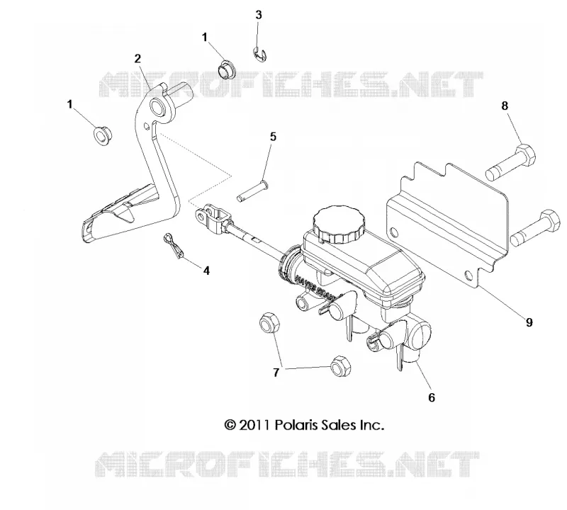 BREMSES, PEDAL AND MASTER CYLINDER