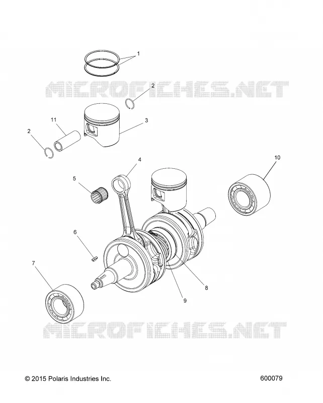 ENGINE, PISTON   KURBELWELLE