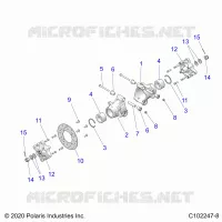 HINTERRADAUFHÃ„NGUNG HUBS, CARRIER AND BRAKE DISC- A21SJS57CX (C102247-8)