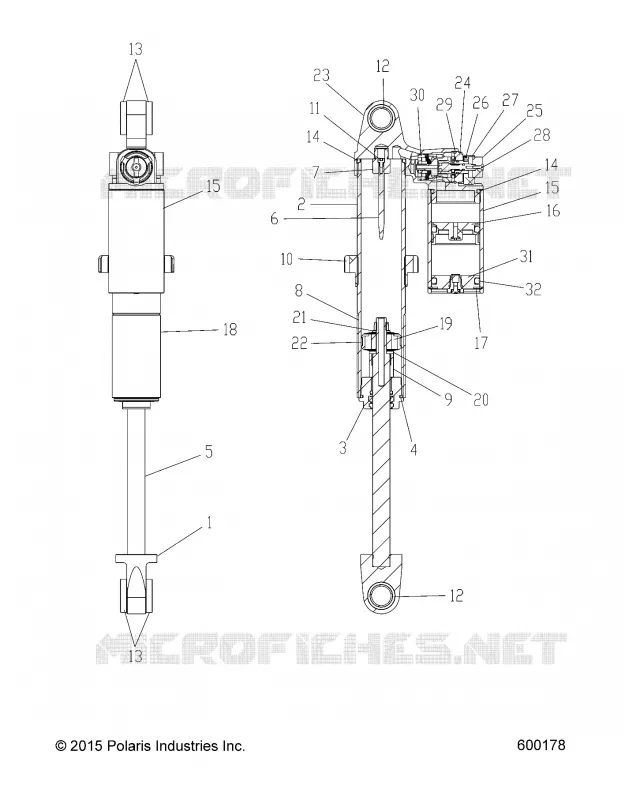 SUSPENSION, FEDER TRACK, HI LO ADJ., SNOW CHECK (7044383)