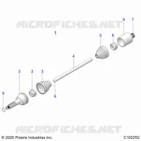 ANTRIEB, REAR DRIVE SHAFT