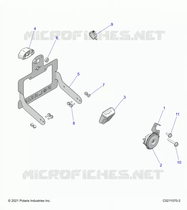 ELEKTRIC, HORN AND LICENSE PLATE LIGHT