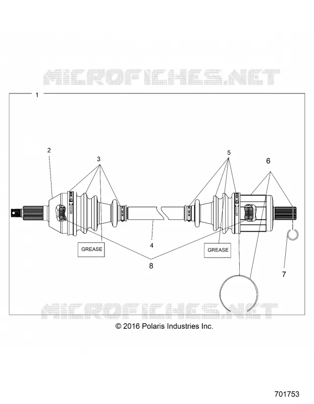 DRIVE TRAIN, GETRIEBE VORNE SHAFT