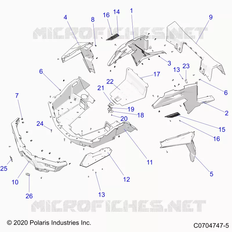 KAROSSERIE HINTEN RACK AND FENDERS