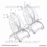 SITZ BELT MOUNTING, REAR, PREMIUM/DELUXE