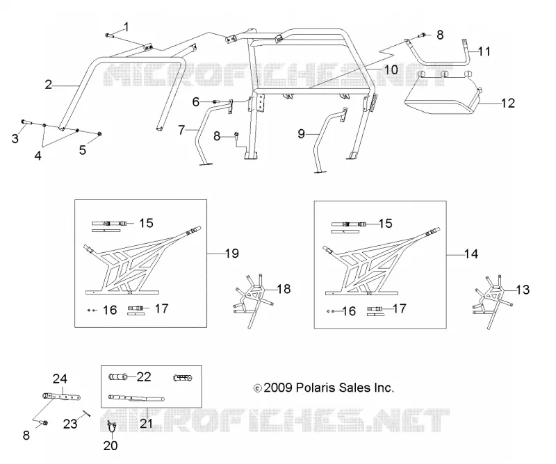 CHASSIS, CAB RAHMEN AND SIDE NETS