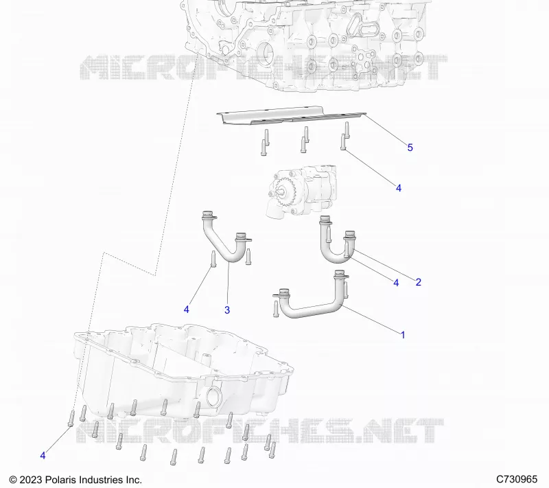 MOTOR, OIL TUBES