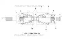 DRIVE TRAIN, HINTEN DRIVE SHAFT