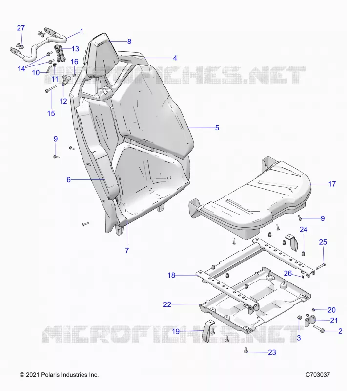 SITZ ASM., REAR