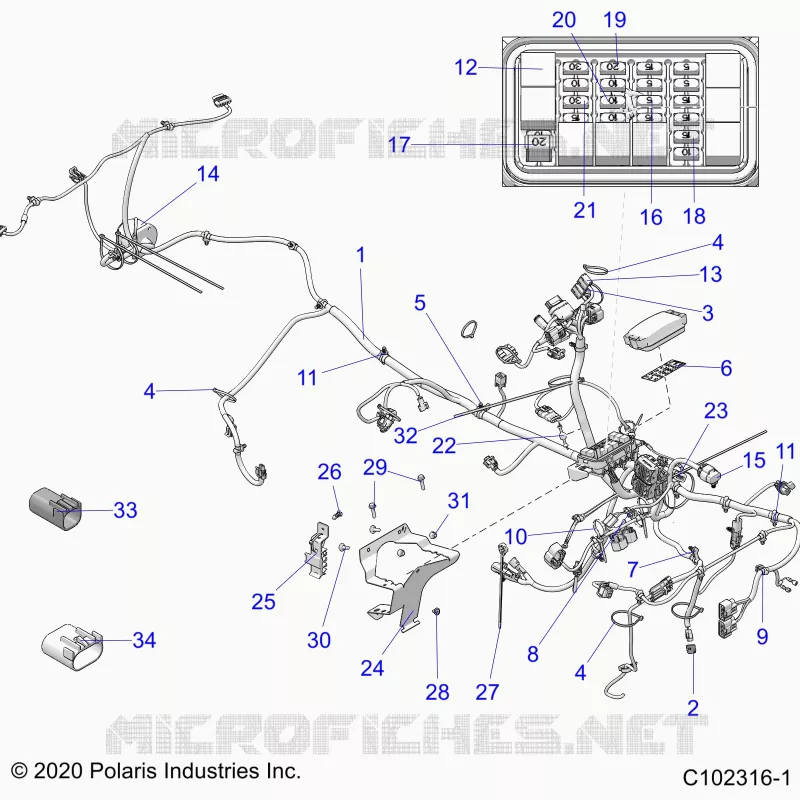 ELEKTRIC, MAIN WIRE HARNESS