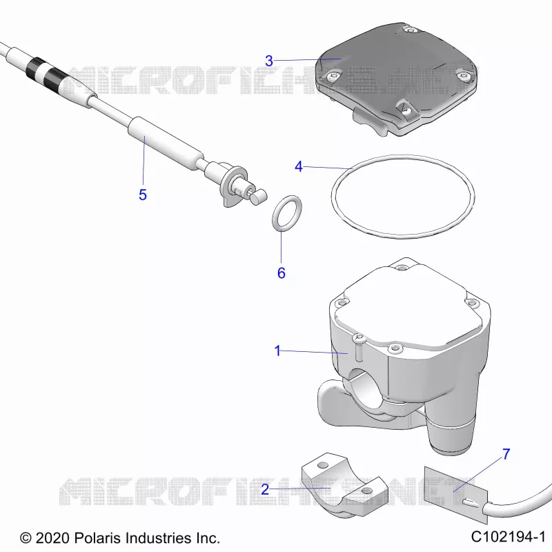 LENKUNG, CONTROLS, THROTTLE ASM. AND CABLE