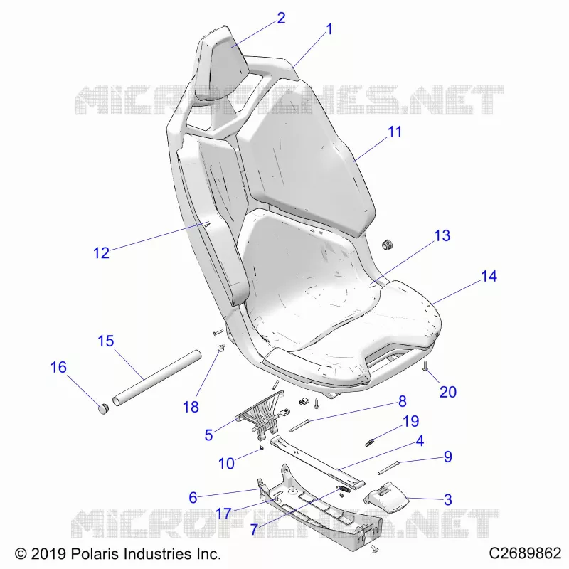 SITZ ASM.- Z20RAB92AC/BC/AR/BR/D92AC/BC/AR/BR (C2689862)