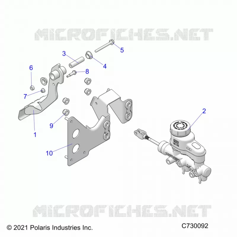 BRAKES, PEDAL AND MASTER CYLINDER
