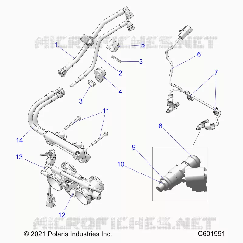 KRAFTSTOFFSYSTEM, RAIL, LINES AND THROTTLE BODY