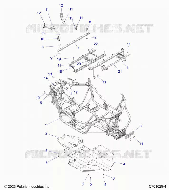 CHASSIS, MAIN FRAME AND SKID PLATE