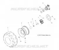 RADS, REAR TIRE AND BRAKE DISC