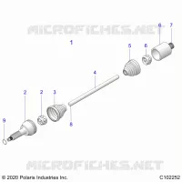 ANTRIEB, REAR DRIVE SHAFT
