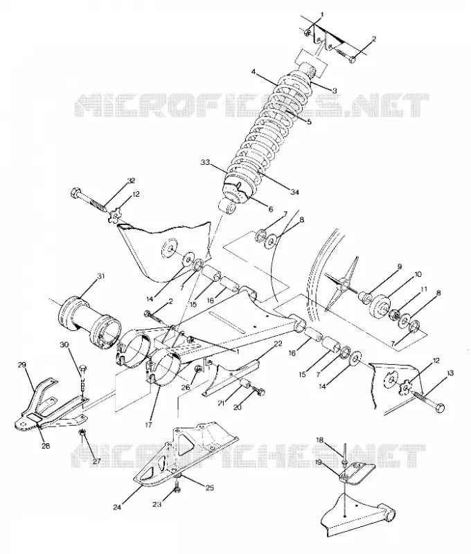 SWING ARM WELDMENT AND FEDER ASSEMBLY (4917731773025A)