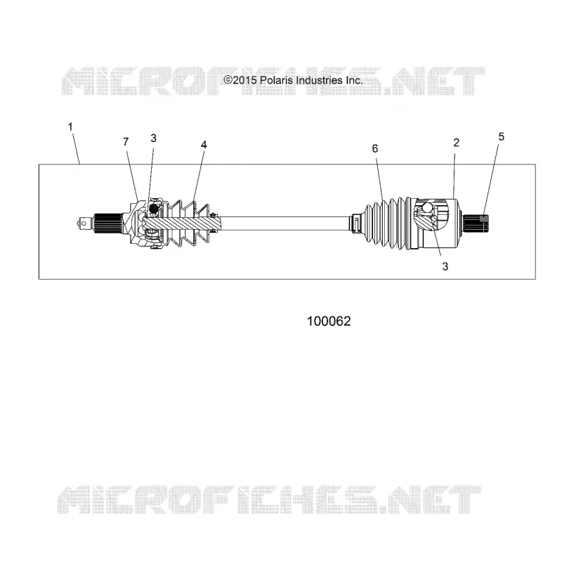 ANTRIEB, DRIVE SHAFT, FRONT (FROM 2/16/16)
