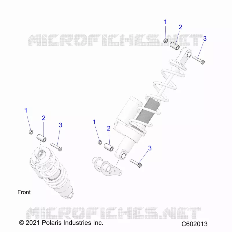 SUSPENSION, SHOCK MOUNTING, REAR SUSP.