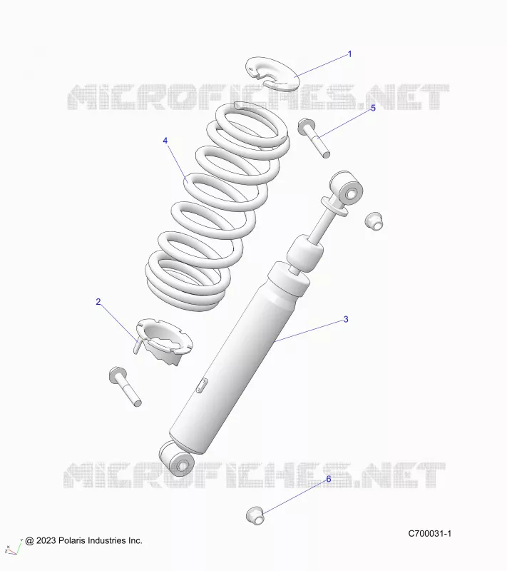 SUSPENSION, FRONT SHOCK